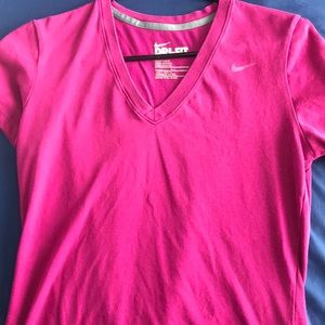 Pink dri fit t shirt
